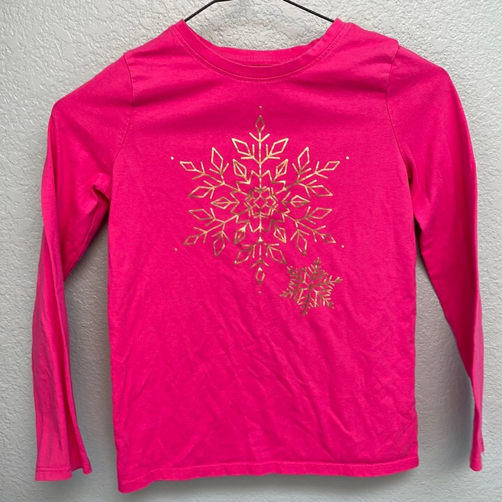 Cat and jack: long sleeve snowflake shirt